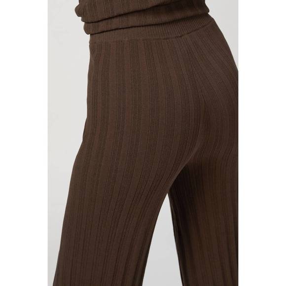 NEW RONNY KOBO xiomara knit pant in espresso - Picture 6 of 6